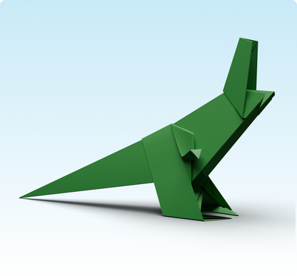 Rexor the T-Rex Origami Kit