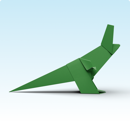 Rexor the T-Rex Origami Kit